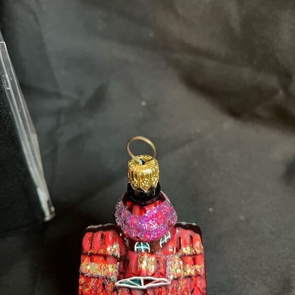 Vintage Christopher Radko Chapel Hill Glass Church Christmas Ornament 1997 Polan - Picture 9 of 12